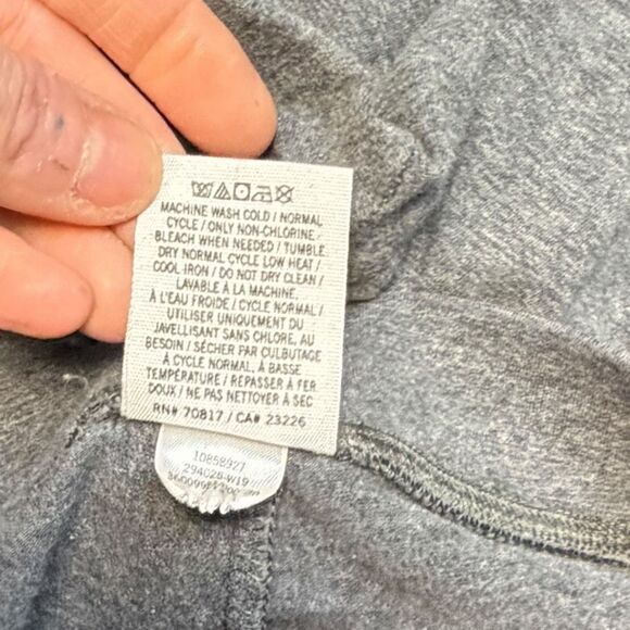 PINK VICTORIA’S SECRET Women’s Gray Logo Dog Cotton Legging Size Small - Picture 4 of 5